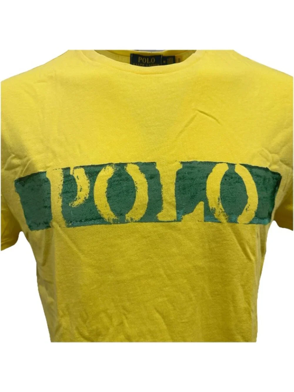 Polo by Ralph Lauren Yellow Graphic Logo Crew Neck T-Shirt